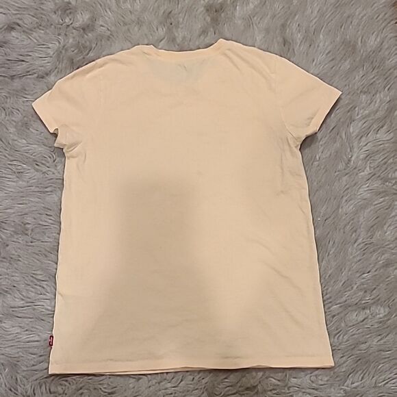 Levi's‎ womens peach cotton logo floral tshirt size small - Picture 5 of 6